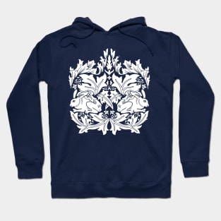 William Morris Brer Rabbit White Hoodie